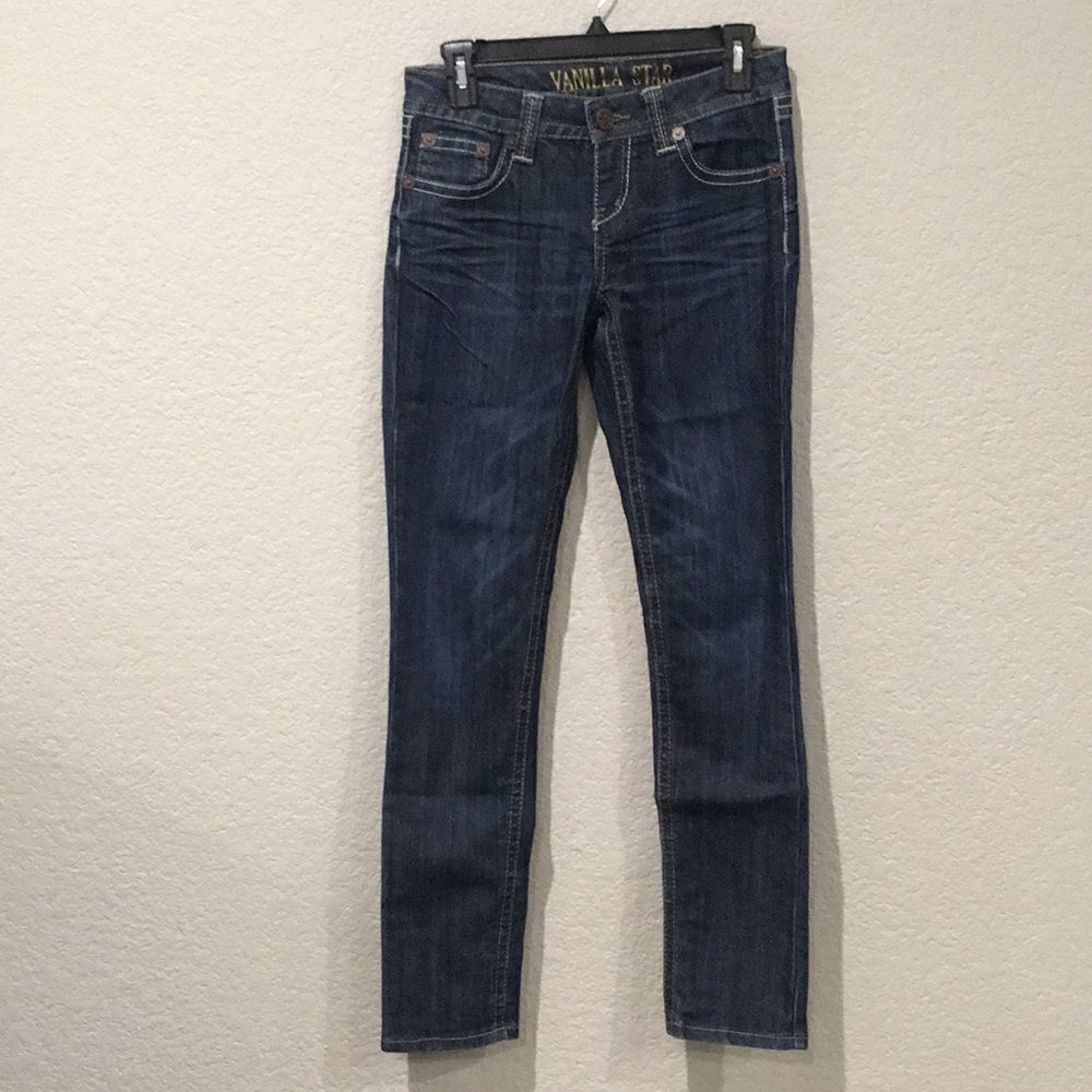 Vanilla Star Dark Wash Skinny Jean